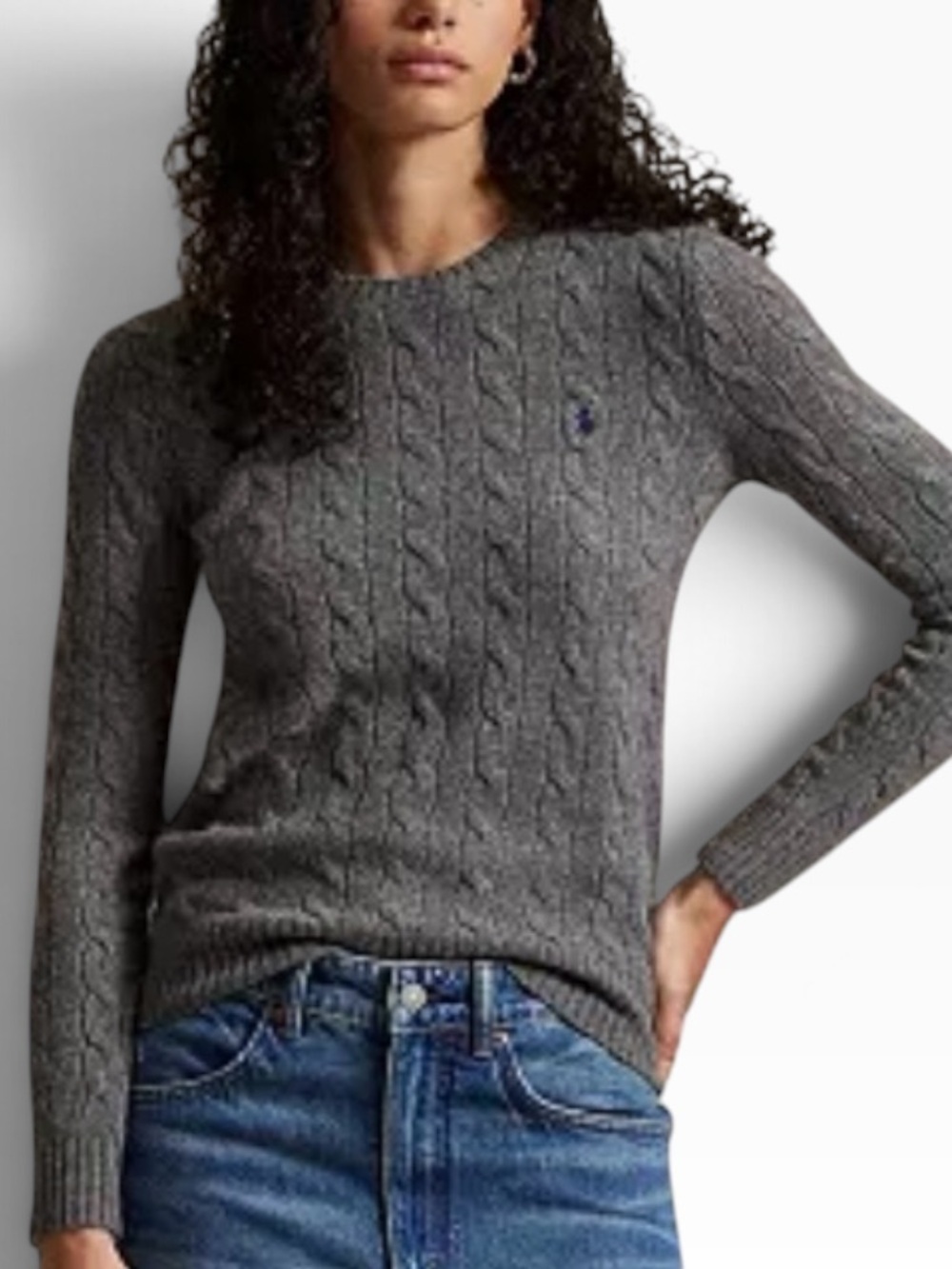 Polo Ralph Lauren, 100% Cotton, Cable Knit Sweater
